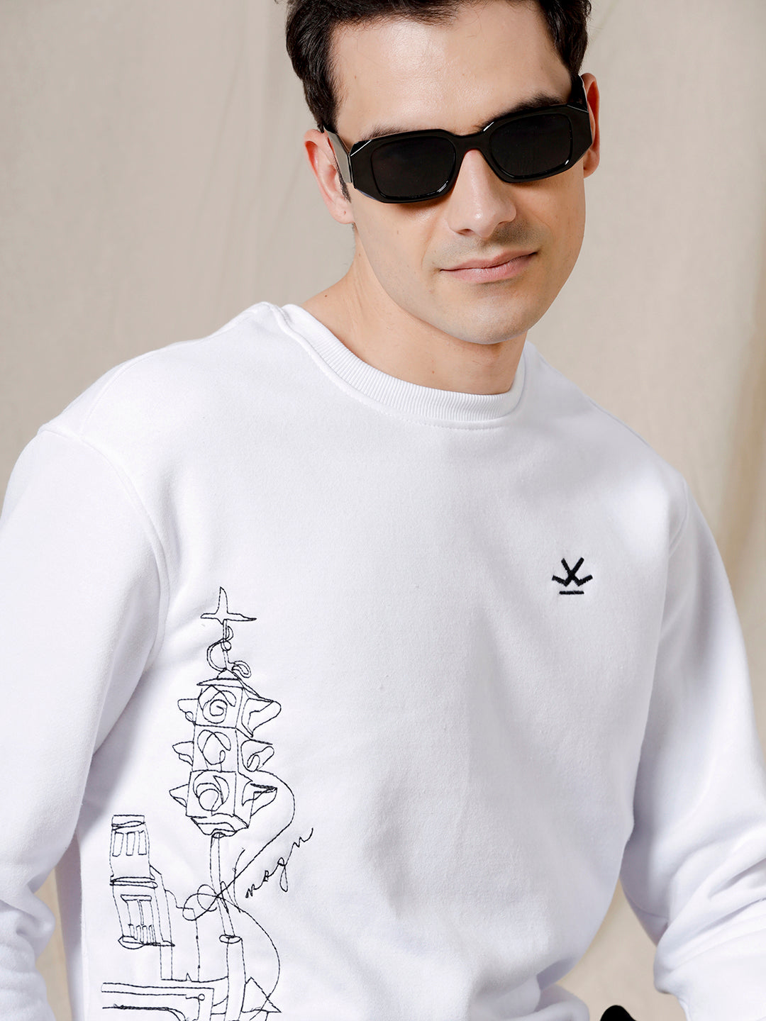 Self Designed Pullover Sweatshirt