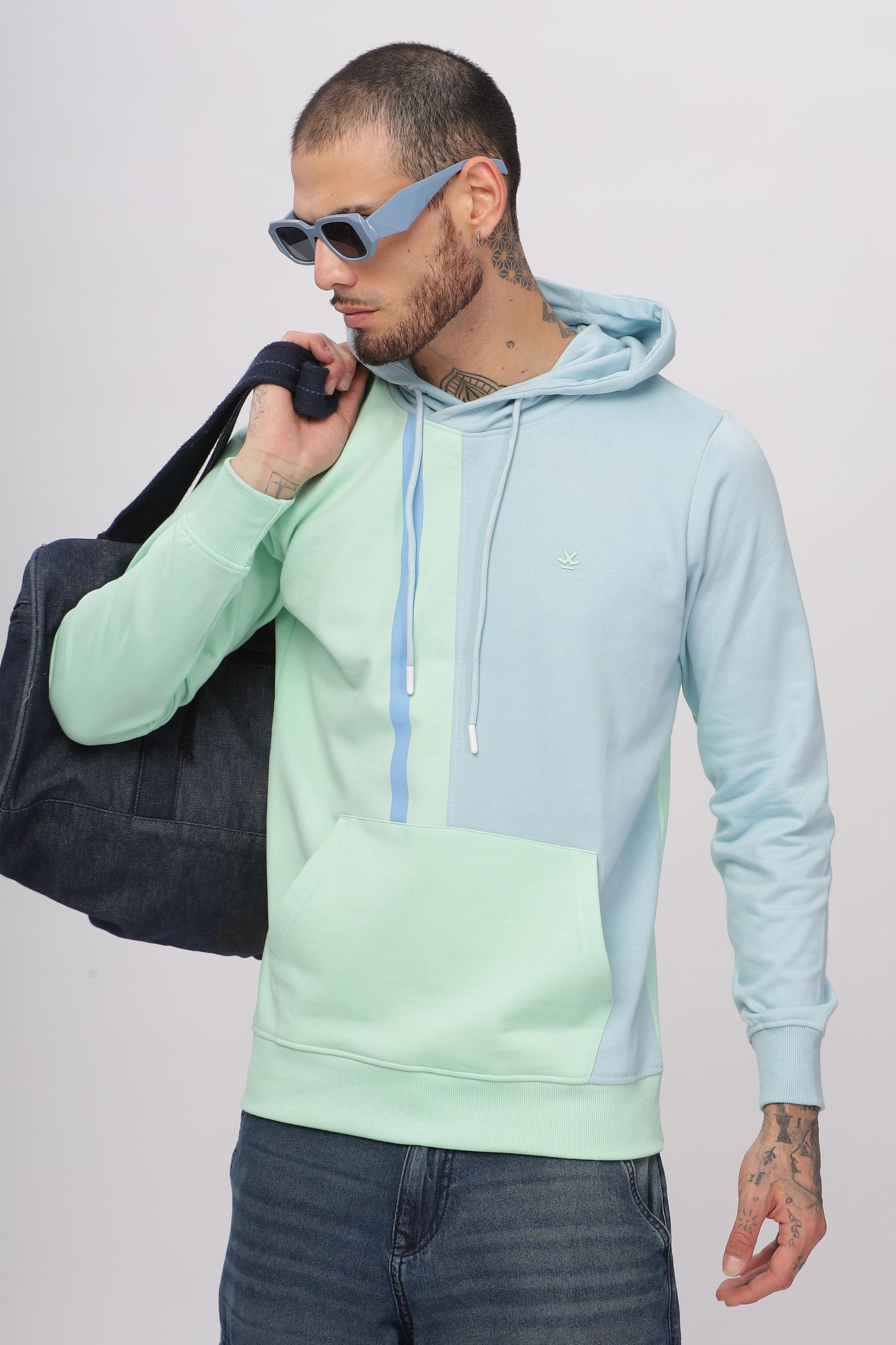 Twin Colour Blocked Hoodie