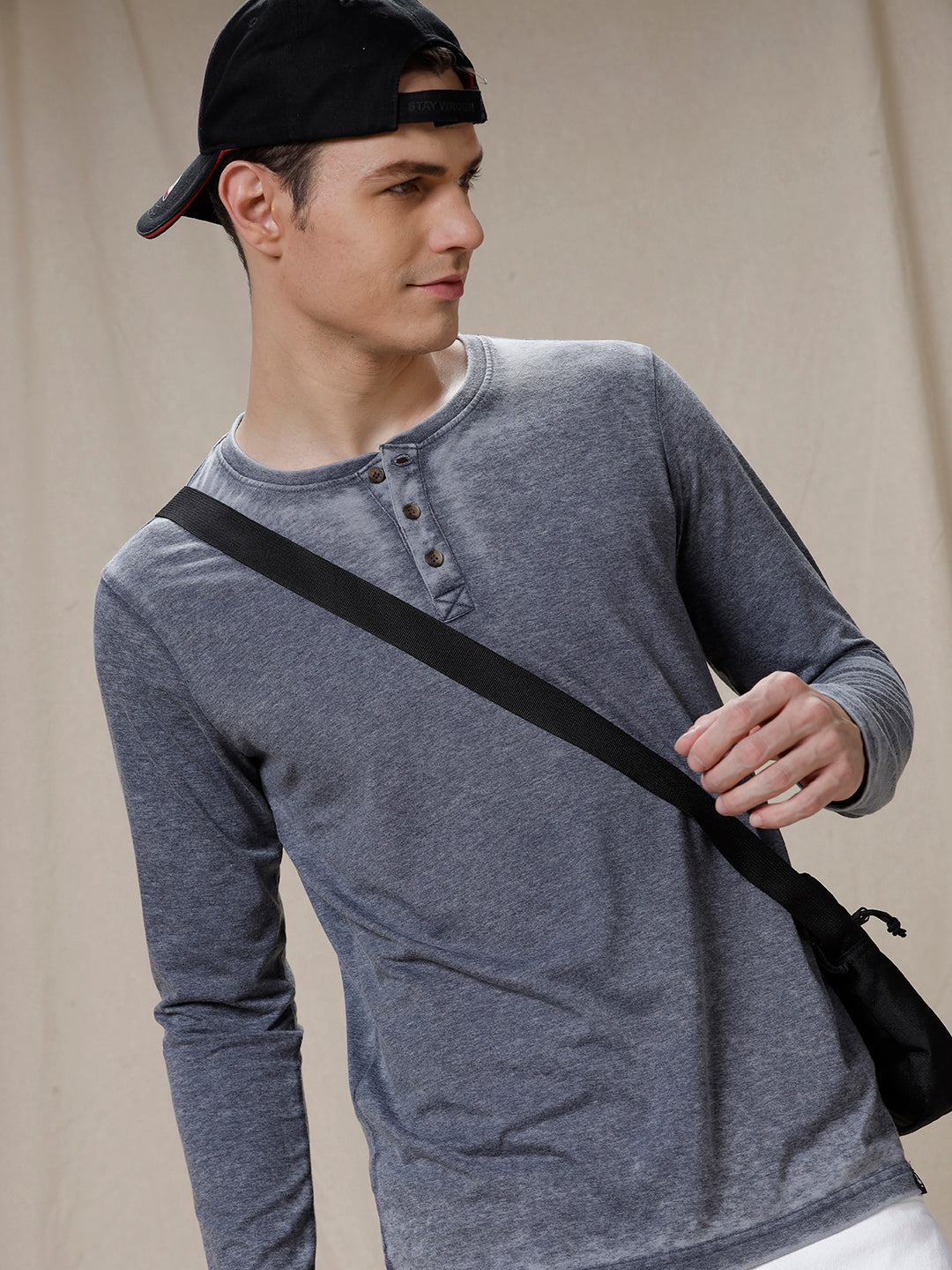 Washed Classic Henley T-Shirt