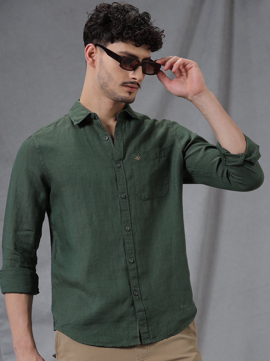 Premium Green Linen Shirt