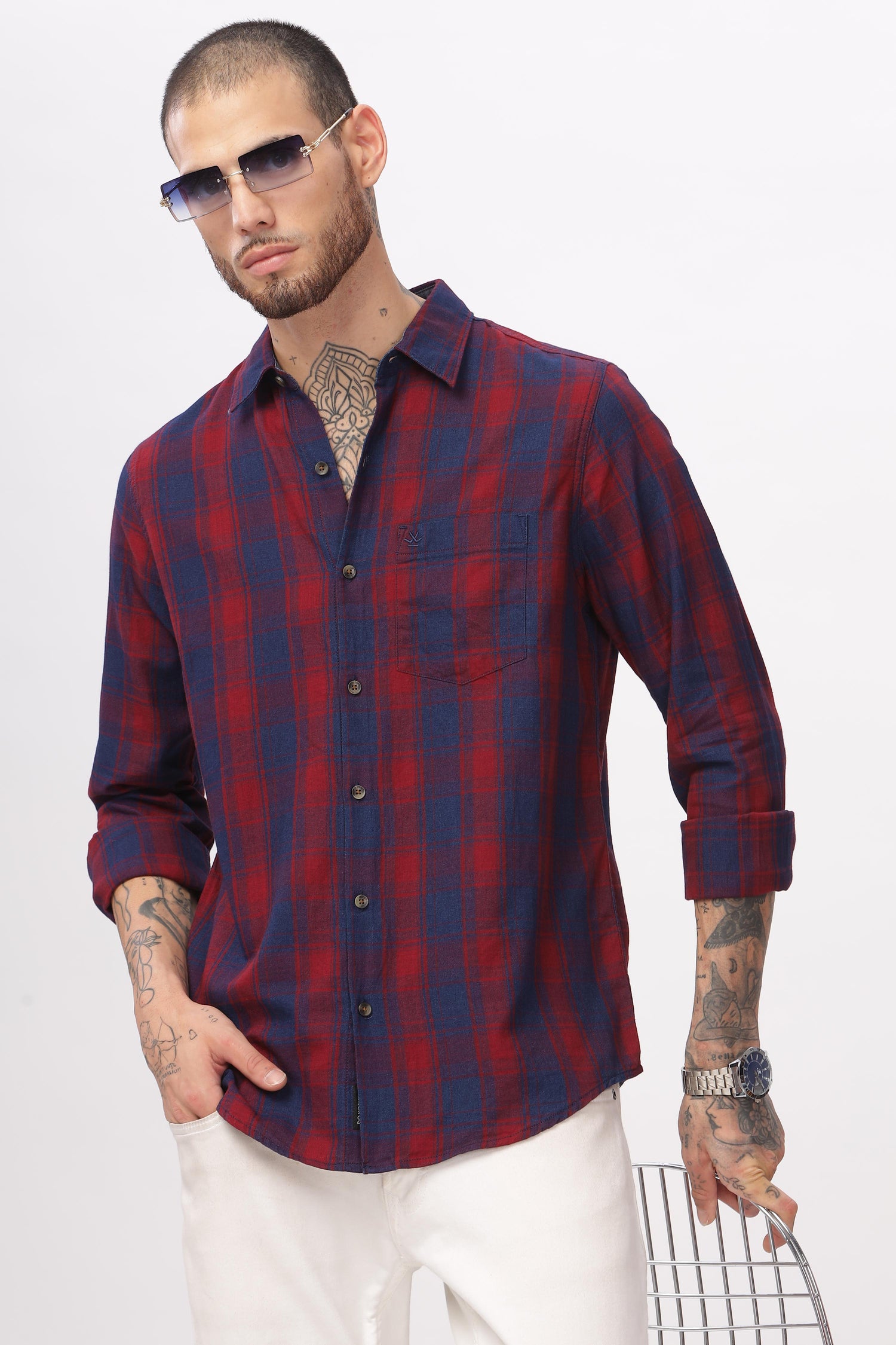 Yarn Dyed Checkered Shirt