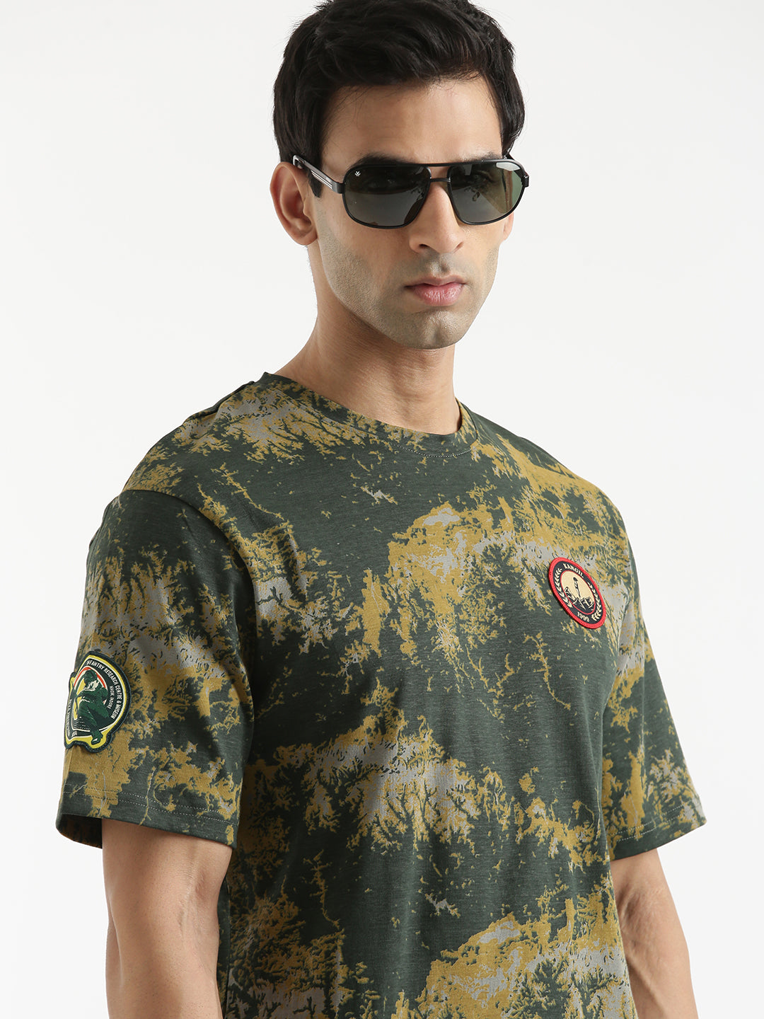 Indian Infantry By A47 Printed Camo T-Shirt