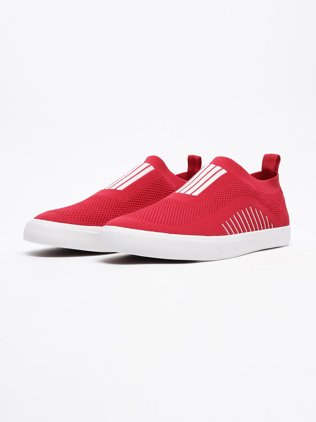Knit Red Sneakers