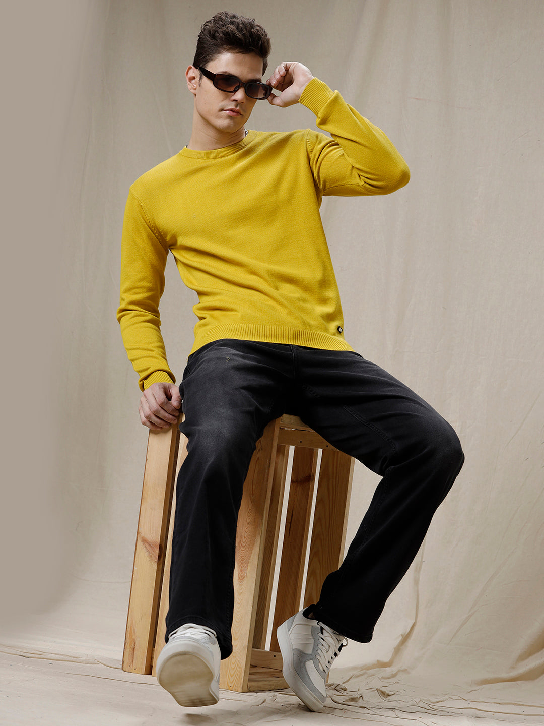 Yellow Cotton Pullover