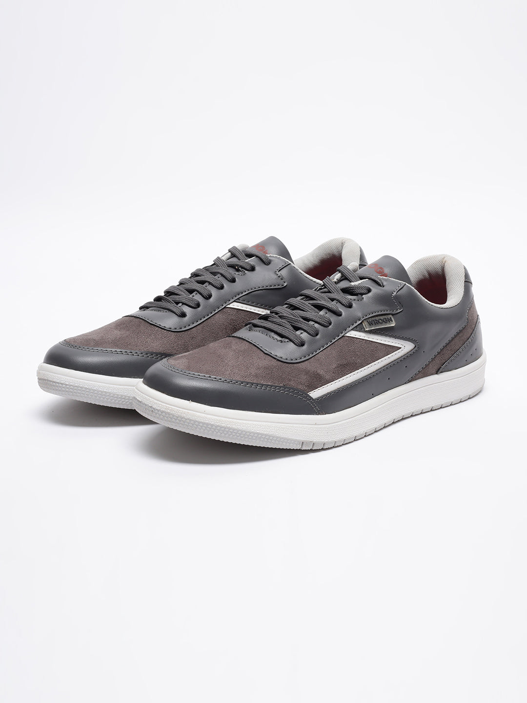 Grey Bolt Casual Sneakers