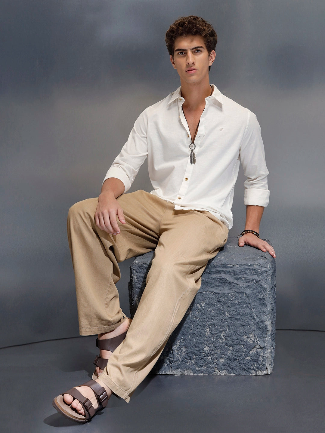 Tailored Slim Fit Casual Shirt for Men