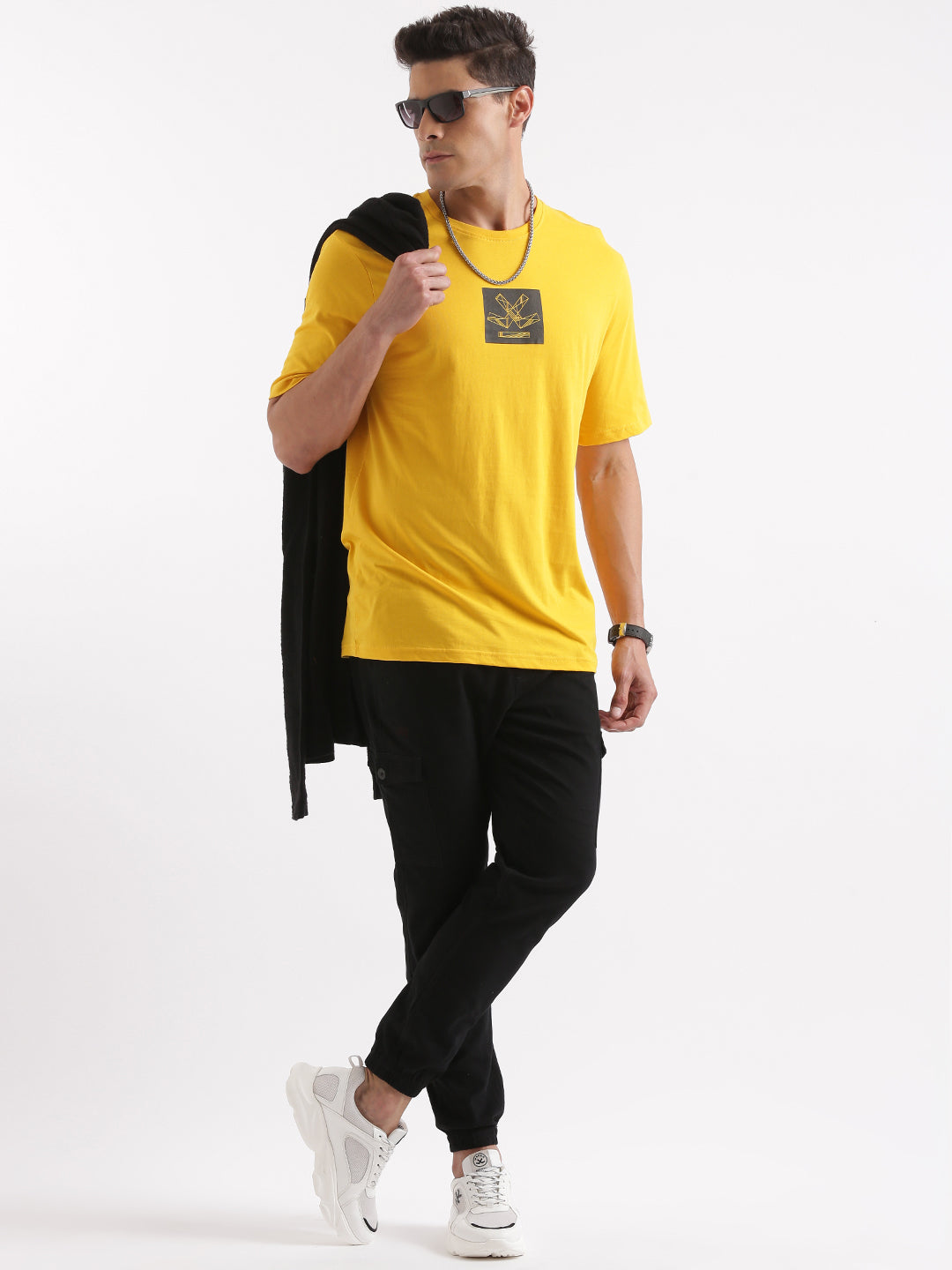 Back-Printed Mustard Mickey T-Shirt