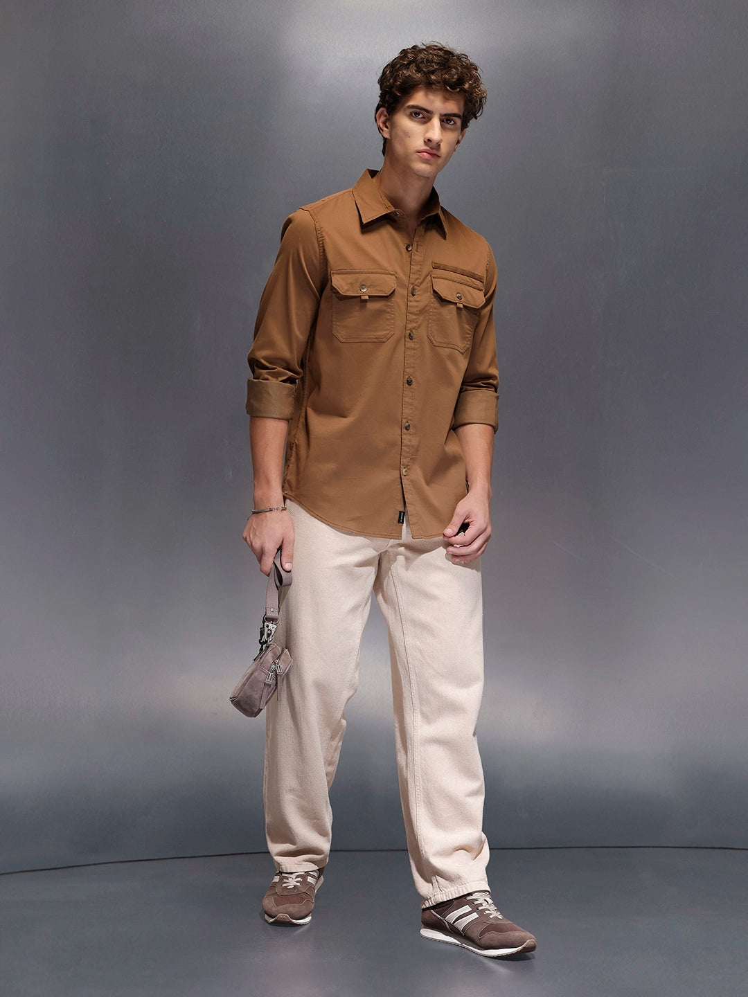 grey dress shirt with khaki pants BIG & TALL Royal Texture L/S Button-down - Izod Sportswear Its tailored in a Slim Fit that gives you a crisp Khaki Pants And Gray Shirt