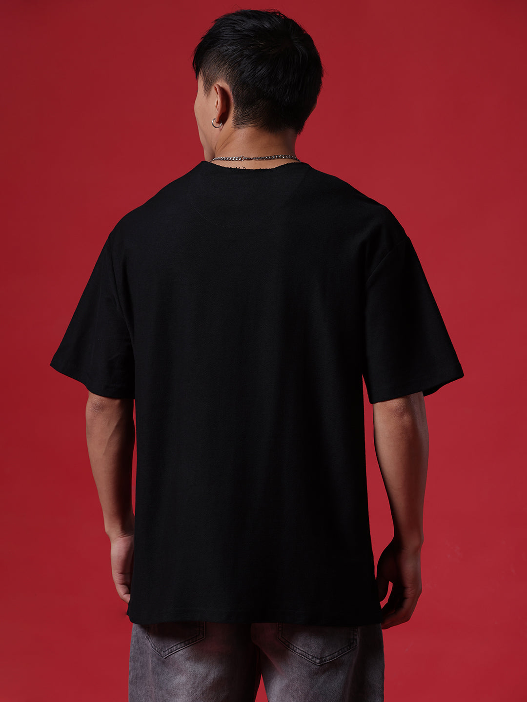 Wrogn Silhouette Black T-Shirt