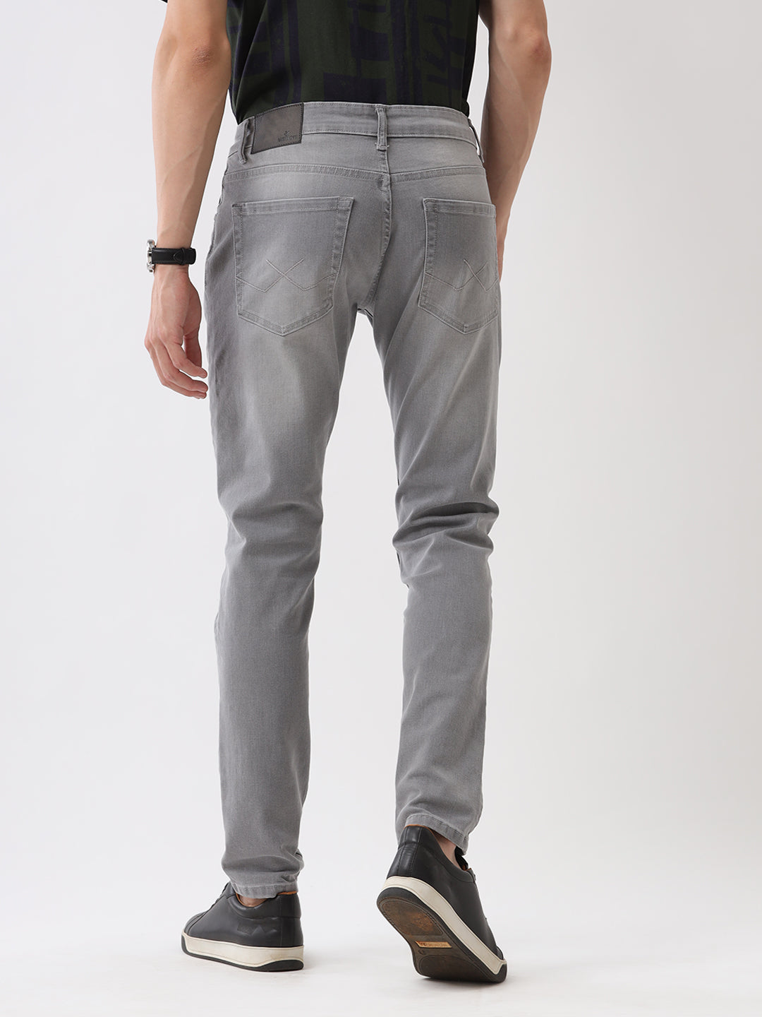 Grey Fade Slim Tapered Jeans