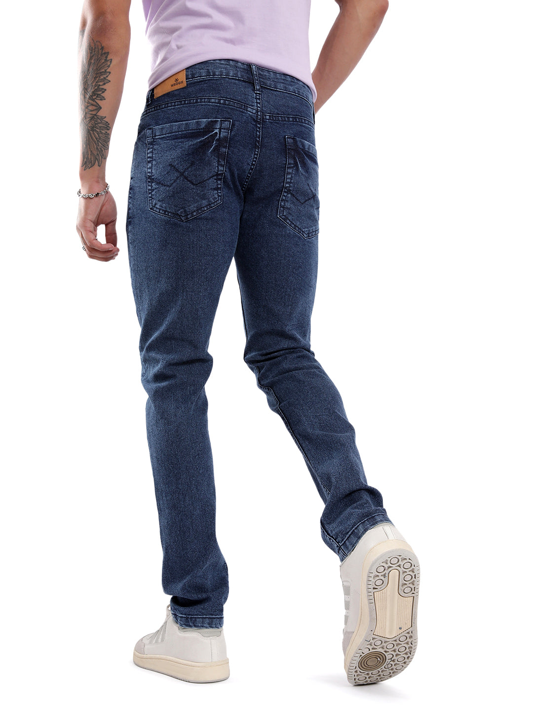 Durable Slim Fit Blue Jeans
