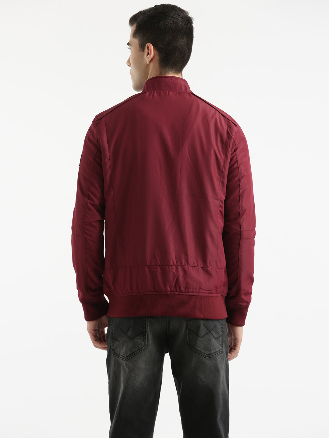 Solid Red Technical Jacket
