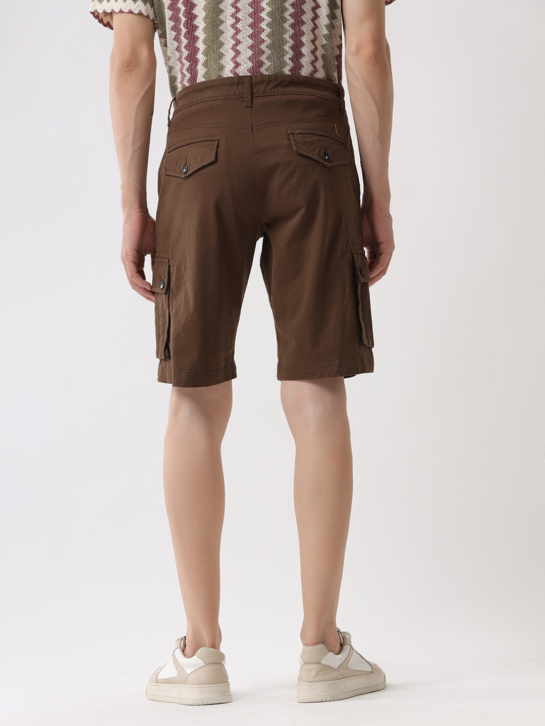 Classic Khaki Denim Shorts