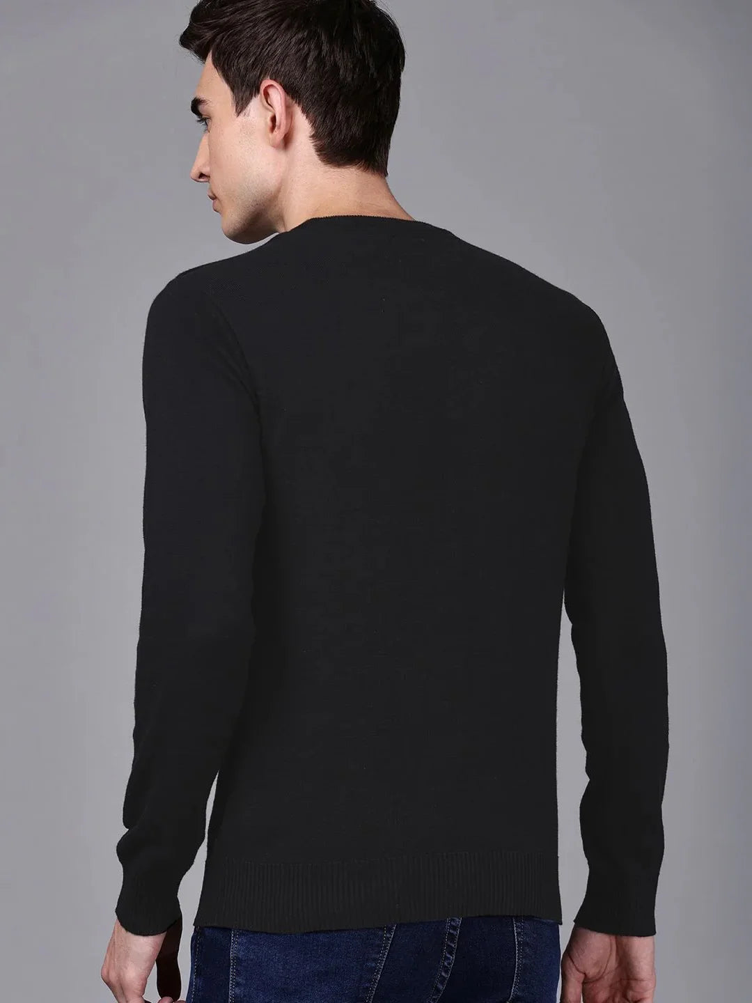 Simple Black Crewneck Shirt