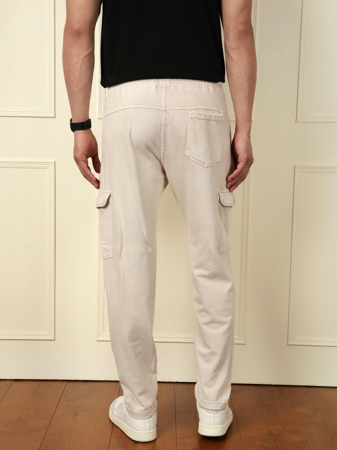 Acid Washed Jogger Beige - Main Image