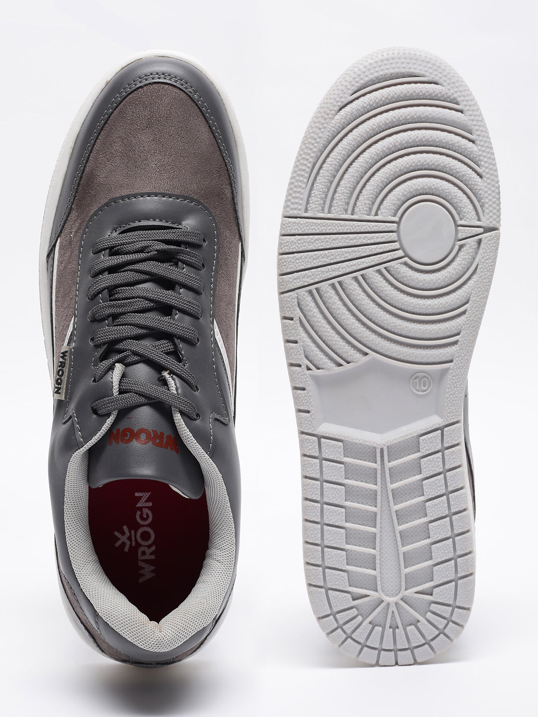Grey Bolt Casual Sneakers