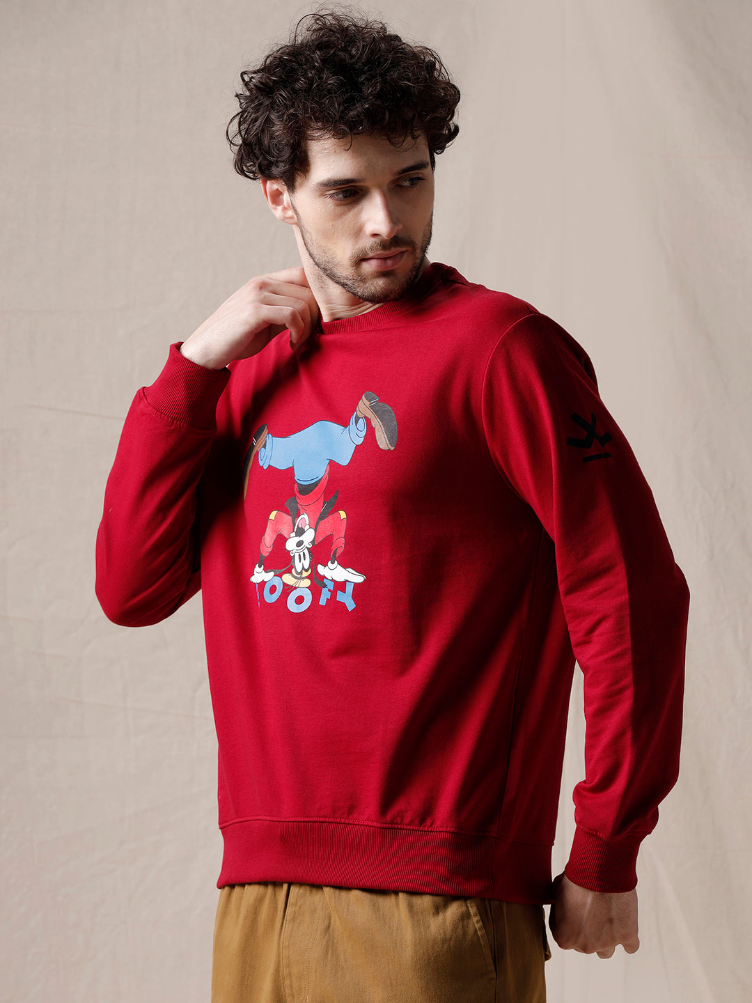 Iconic Red Goofy Pullover