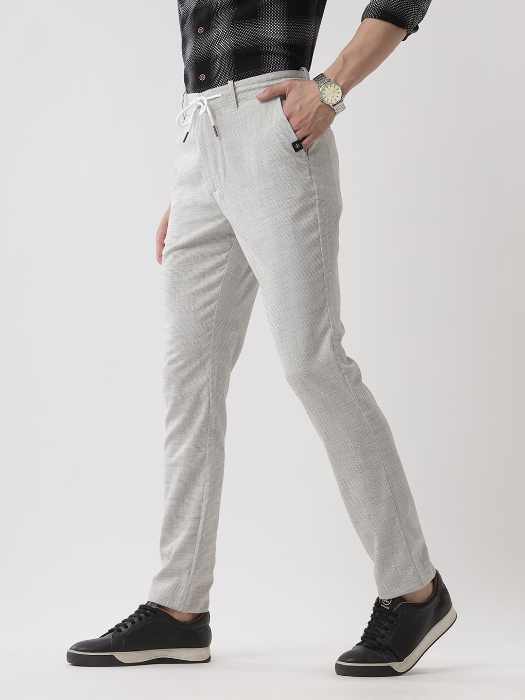 Dyed Grey Drawstring Trouser