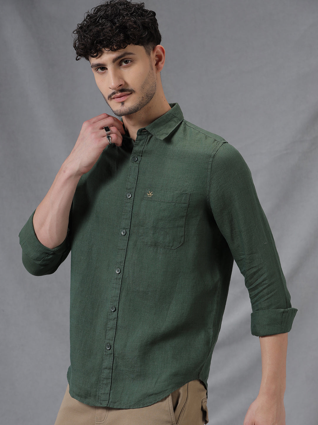 Premium Green Linen Shirt