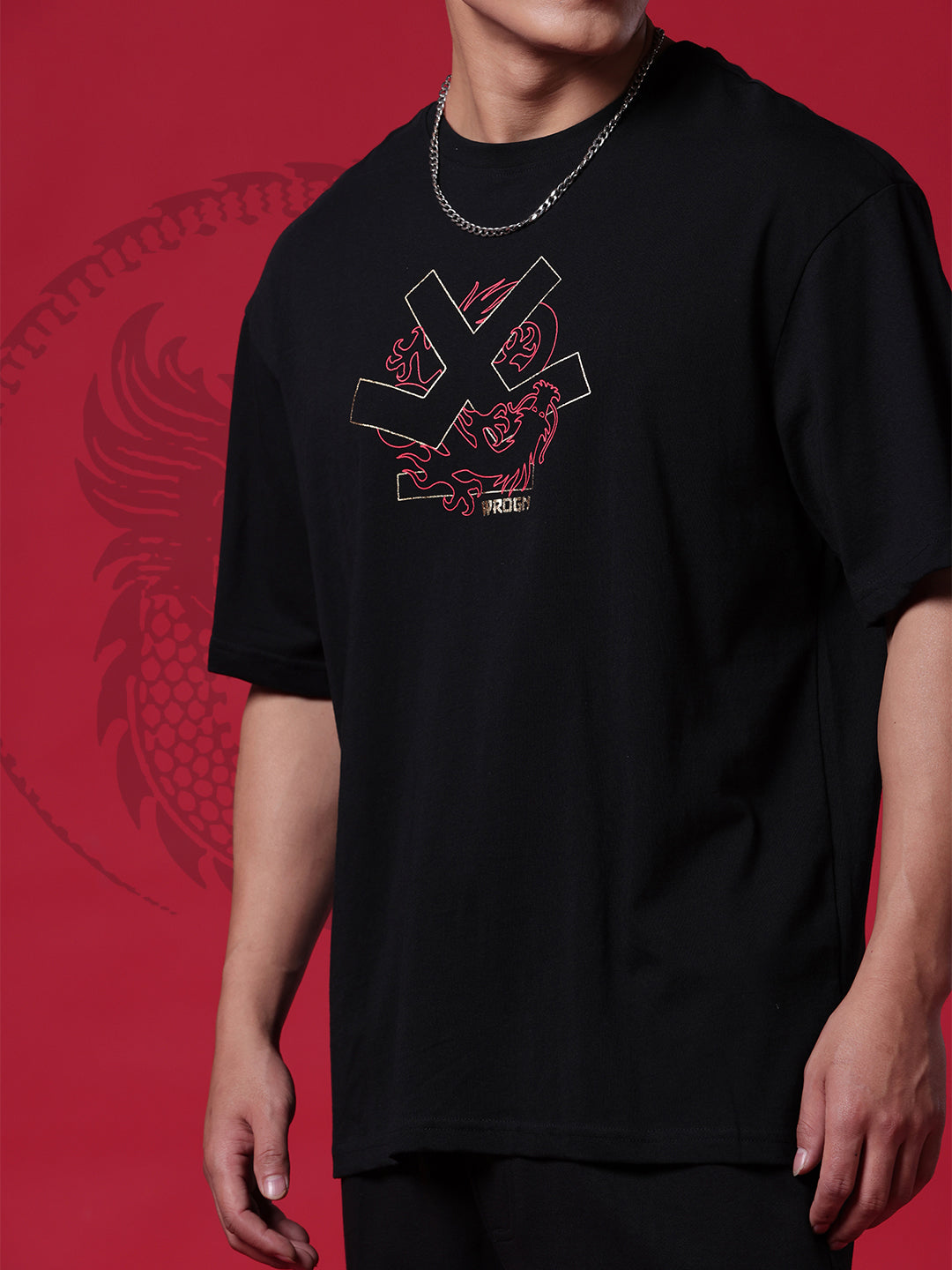 Wrogn Year of Dragon Black T-Shirt