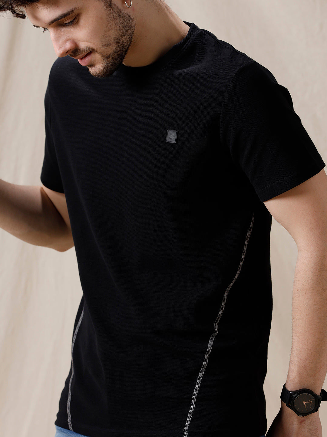 Solid Lines Casual T-Shirt