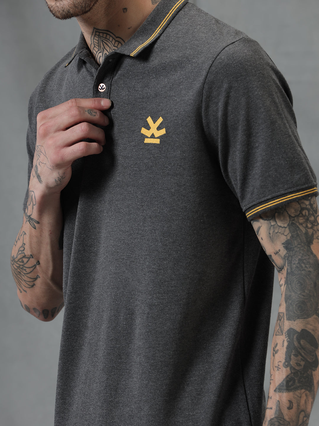 Perfectly Grey Polo T-Shirt