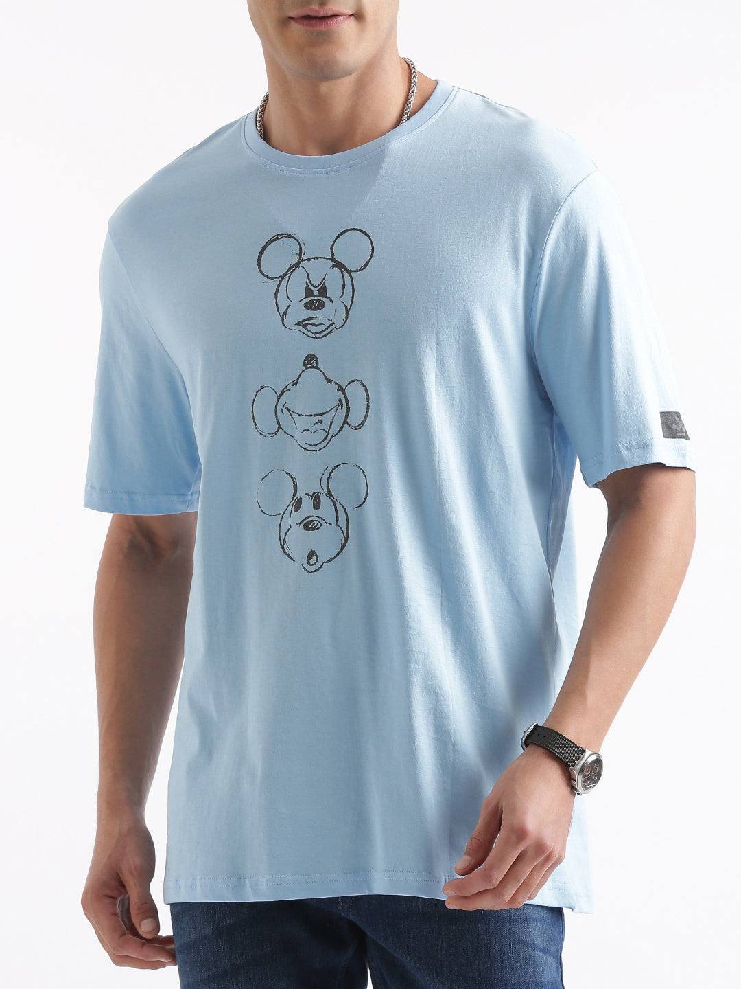 Casual Blue Mickey T-Shirt