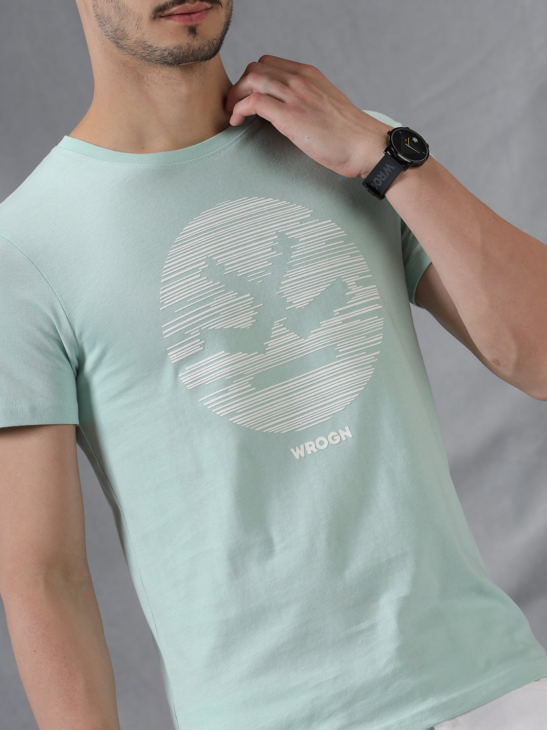 Wrogn Circle Printed T-Shirt