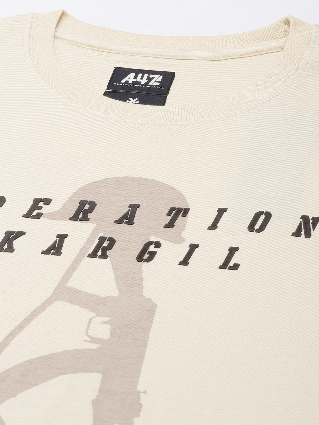 Indian Infantry By A47 Kargil Print Oversized T-Shirt
