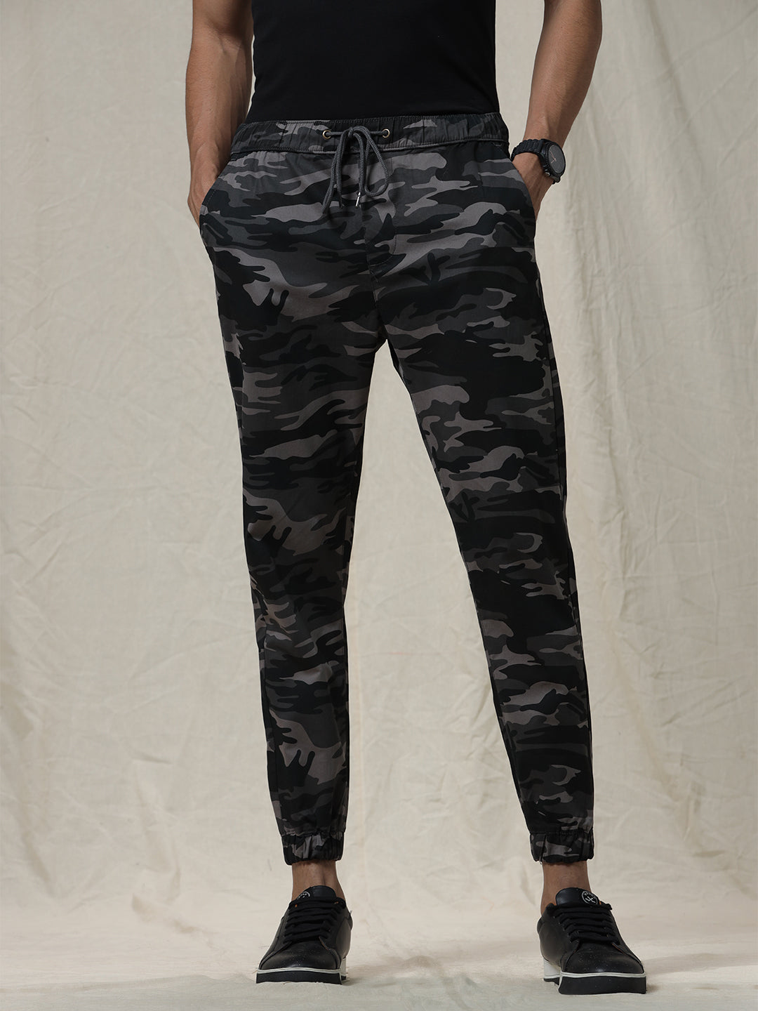 Charcoal Camo Cargo Jogger