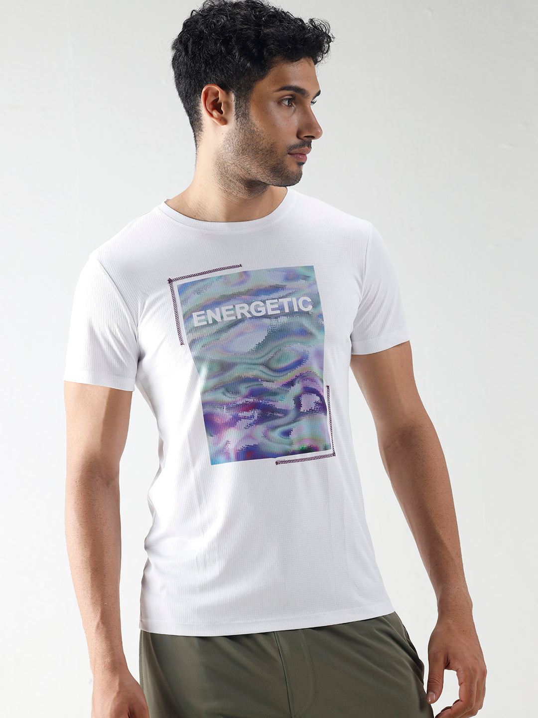 Printed Energetic Casual T-Shirt
