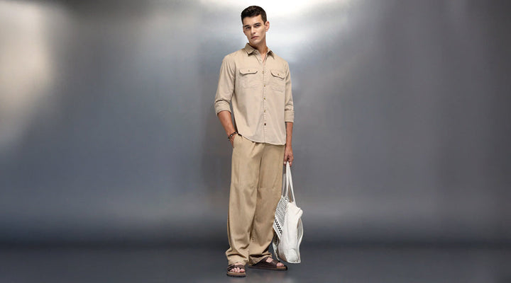 Beige Shirt Combination Looks With Neutral Shades