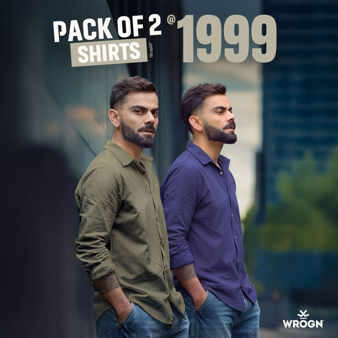 2 Shirts for ₹1999
