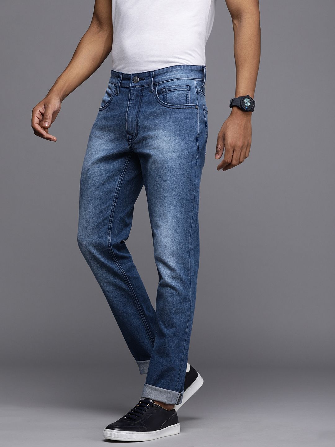 Blue Slim Fit Stretchable Jeans