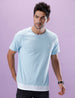 Blue Layered Look Crew Neck T-Shirt