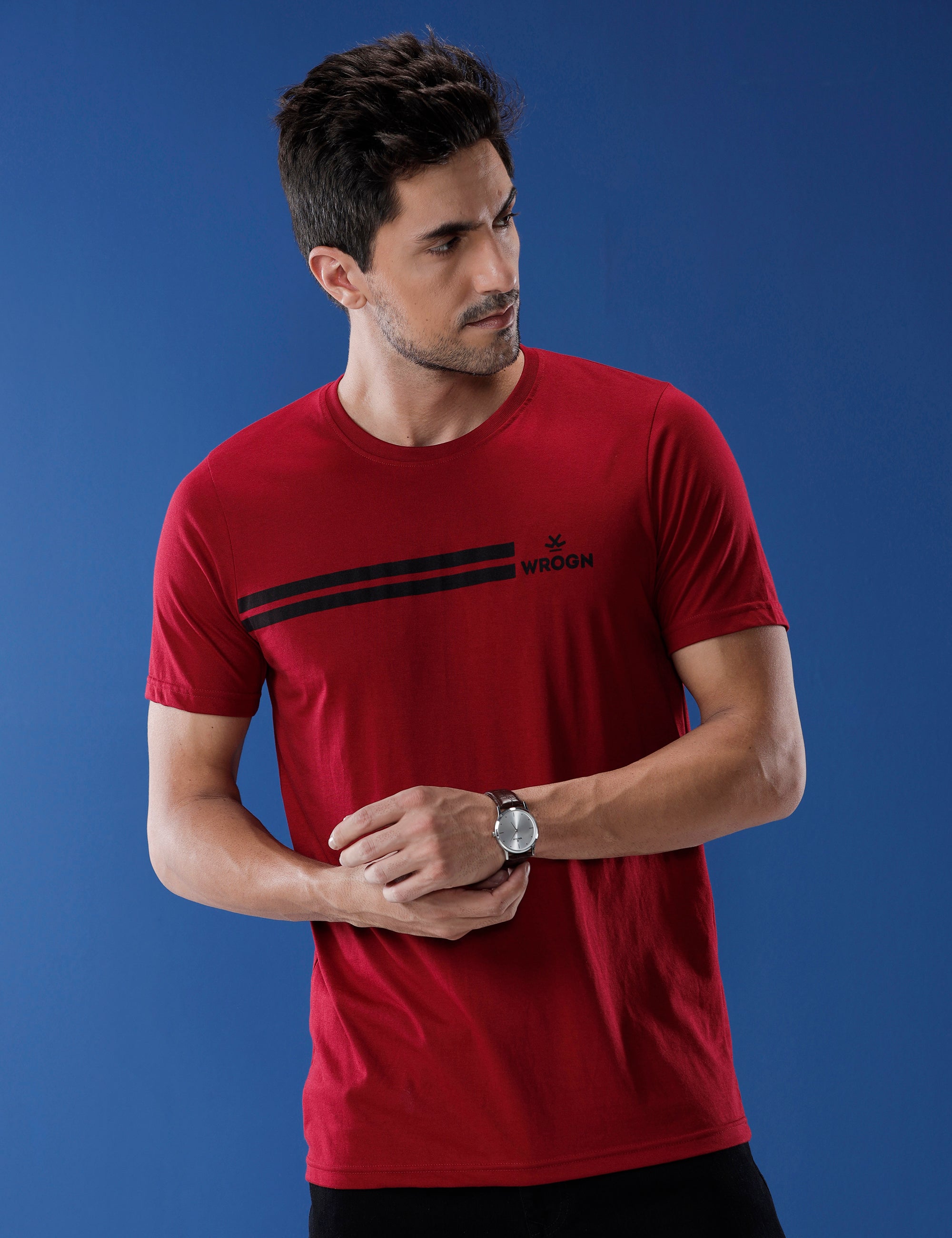 Classic Red Printed T-Shirt