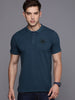 Bold Teal Polo Collar T-Shirt