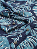 Navy Tropical Leaf Print Shirt