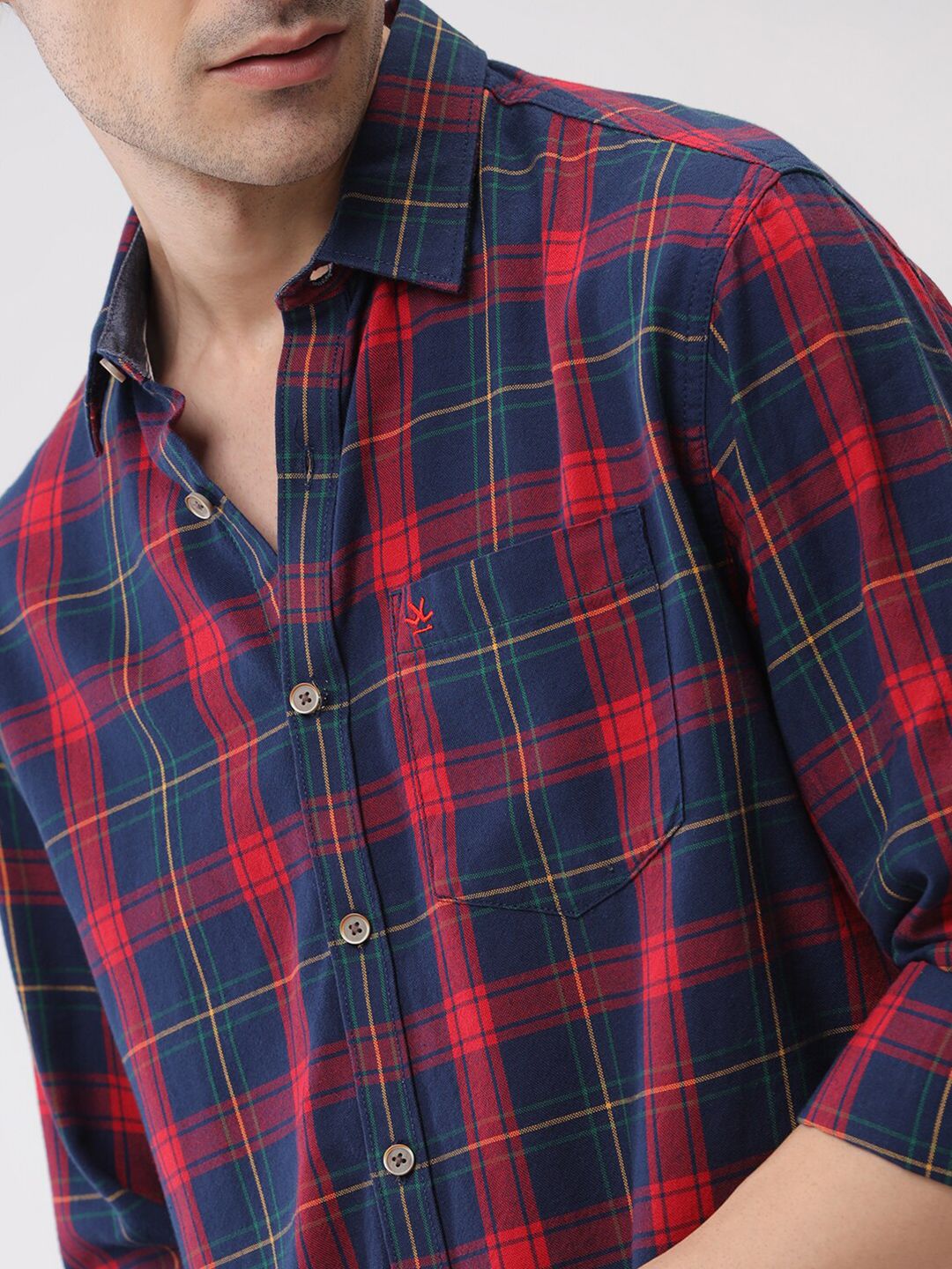 Red Oxford Checked Shirt