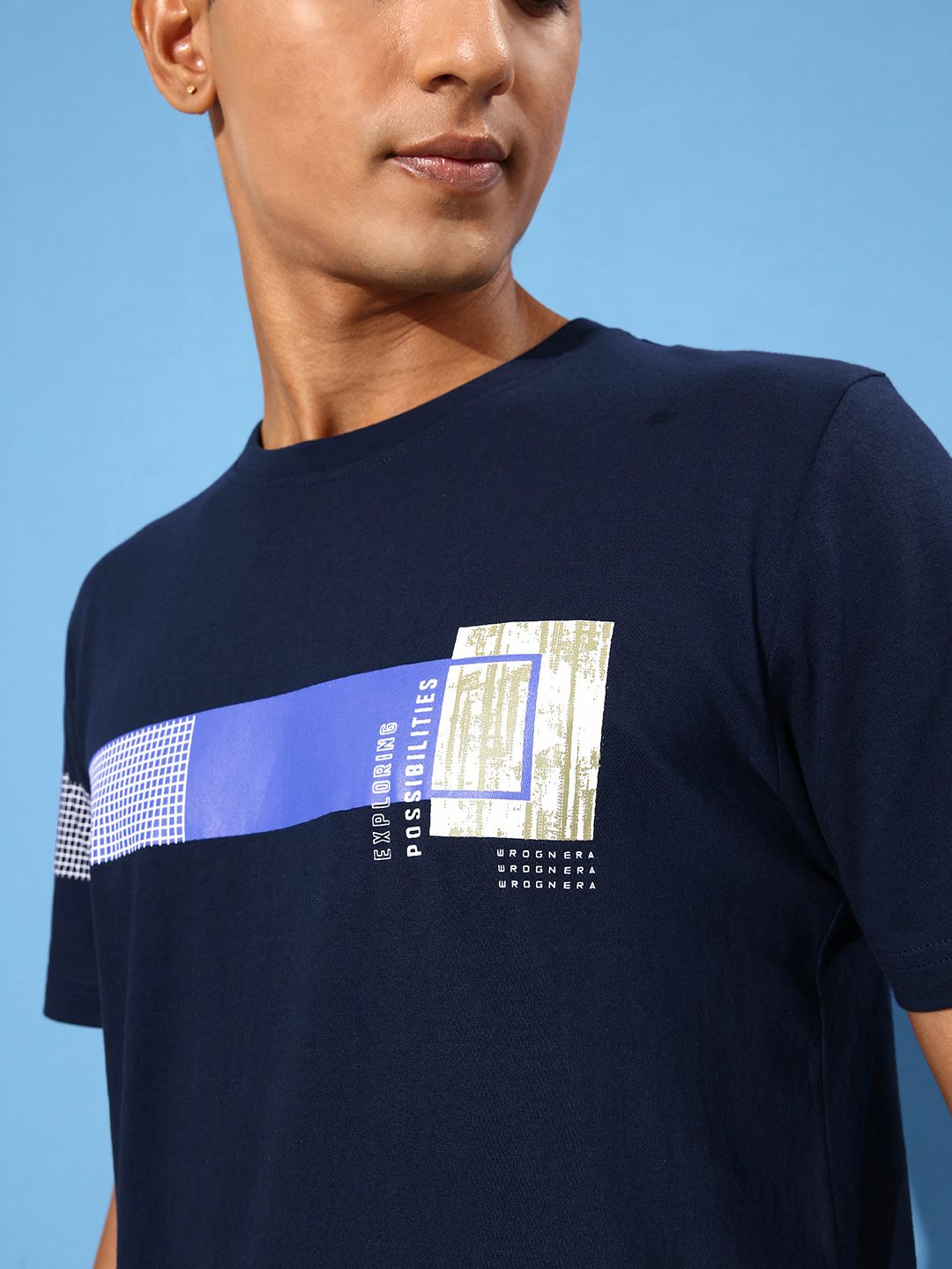 Indigo Digi Print T-Shirt