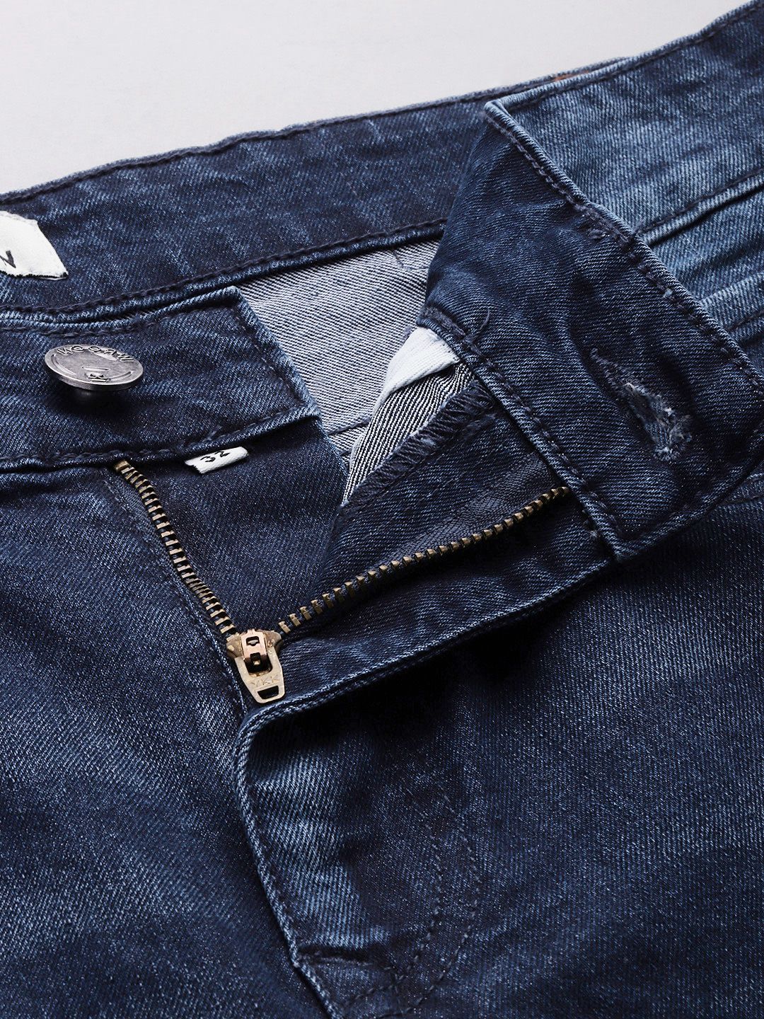 Slim Fit Shaded Blue Jeans