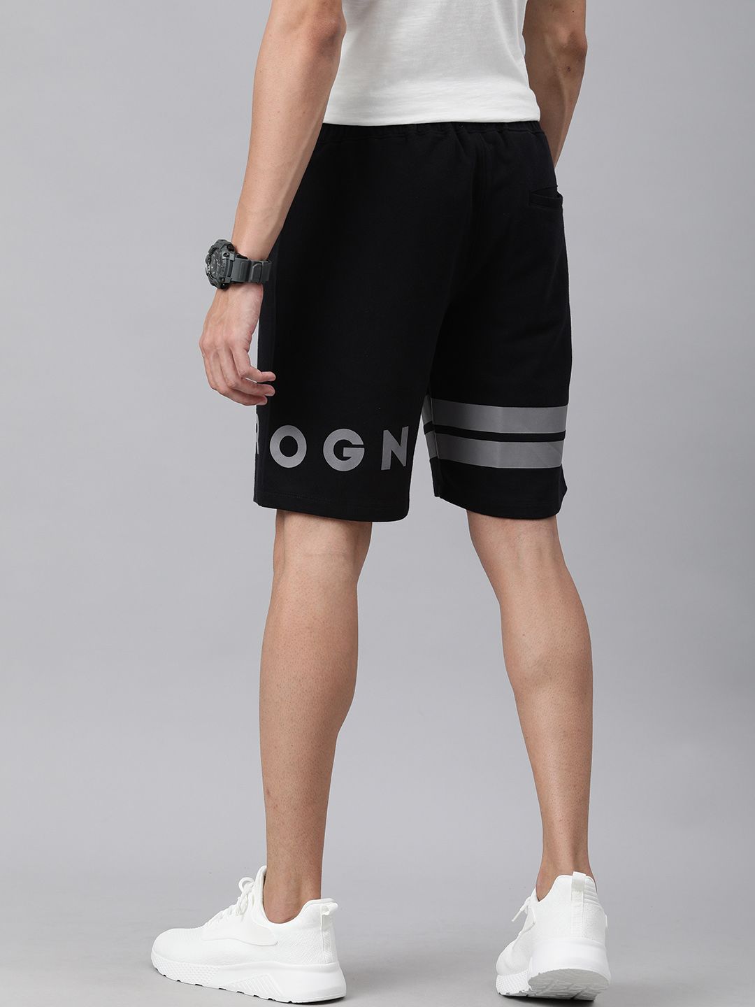 Wrogn Printed Above Knee Shorts