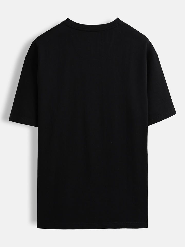 Samurai multi-print oversized T-shirt | Black