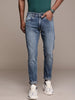 Low Distress Heavy Fade Denim Jeans