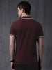 Burgundy Pure Cotton Polo T-Shirt