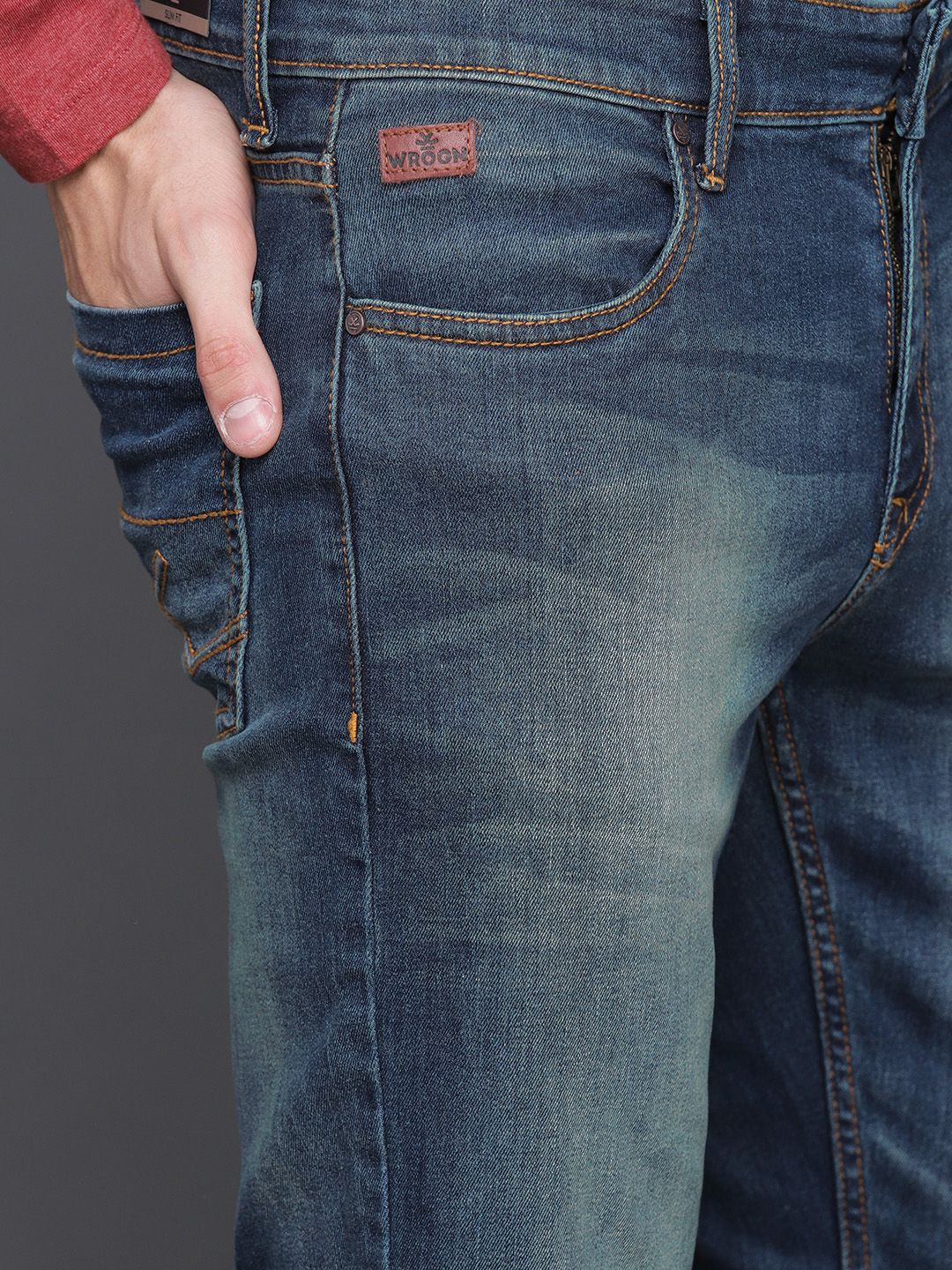 Premium Medstone Blue Slim Fit Jeans