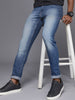 Heavy Fade Slim Fit Blue Jeans