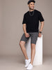 Basic Mid Blue Slim Fit Chino Shorts