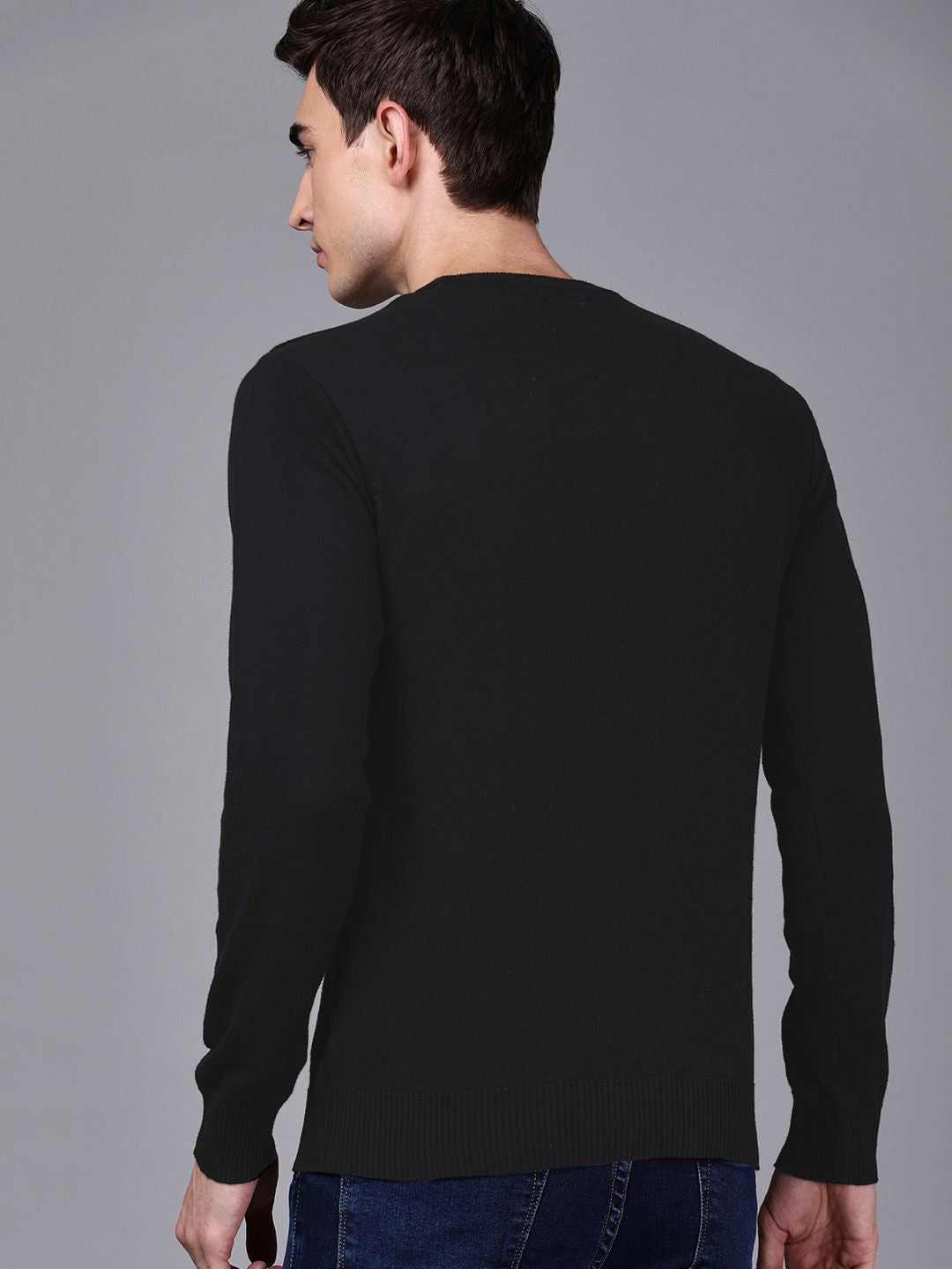 Simple Black Crewneck Shirt