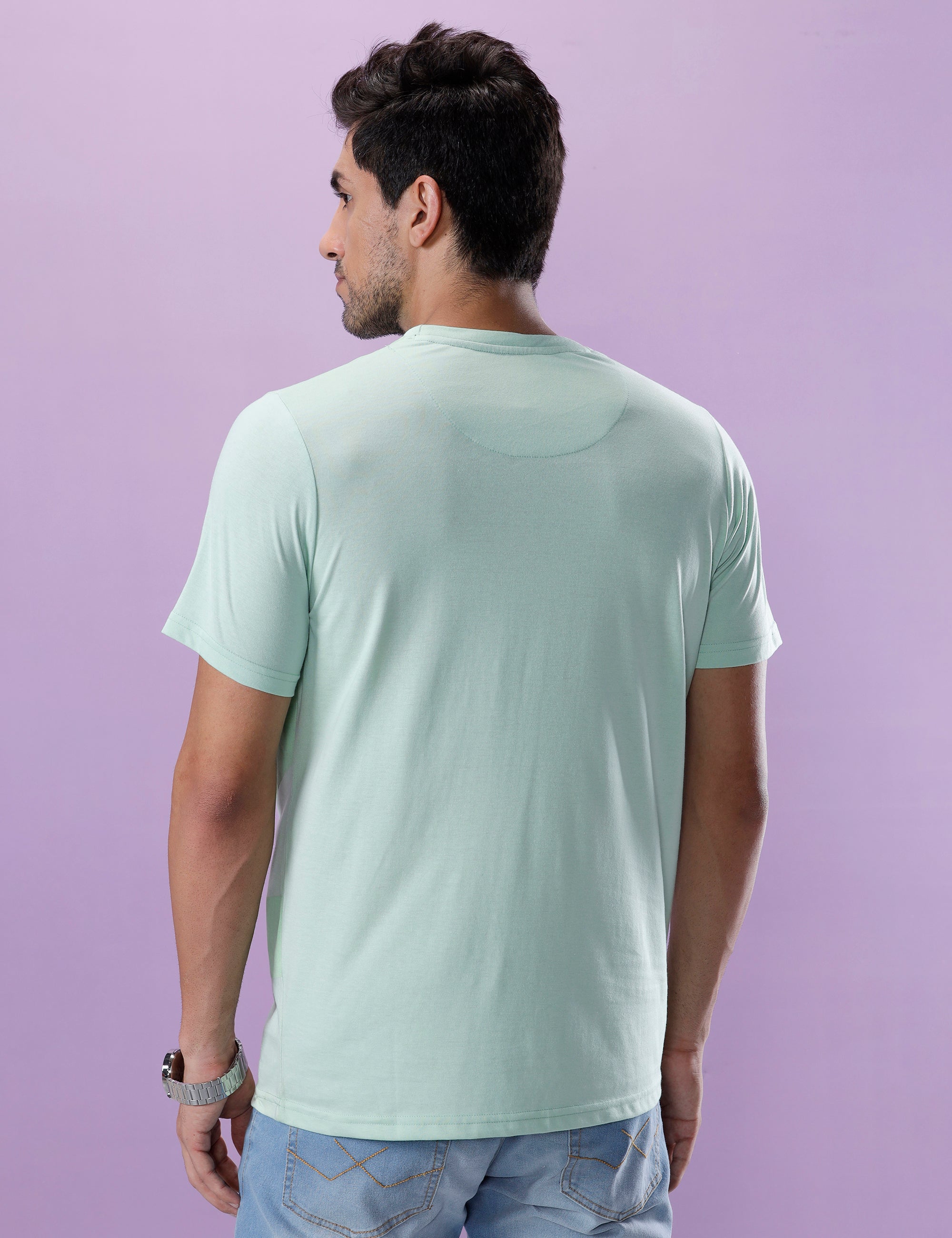 Classic Mint Placement Print T-Shirt